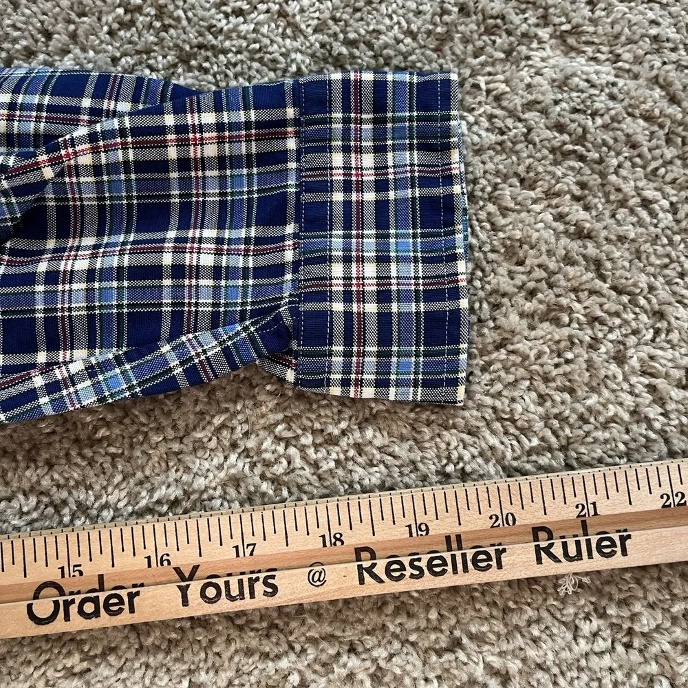 Polo Ralph Lauren Mens Medium‎  Multi Color Plaid Long Sleeve Button Flesh Pony